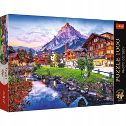 Puzzle Premium 1000 elementów Alpejskie miasteczko Szwajcaria 10854 Trefl