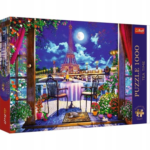 Puzzle Premium Plus 1000 elementów Paryż w blasku księżyca 10843 Trefl