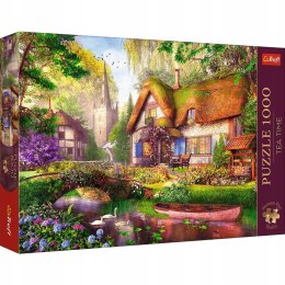 Puzzle Premium Plus 1000 elementów Urocza chatka w lesie 10804 Trefl