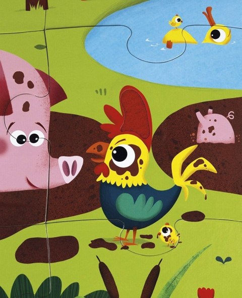 Puzzle Sensoryczne Farma Wieś Janod 20 elementów 3+