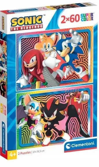 Puzzle Sonic 2x60 elementów 24821 Clementoni 4+