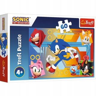 Puzzle Sonic 60 elementów Sonic w akcji Trefl