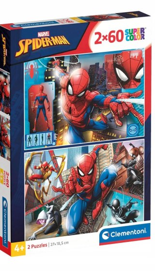 Puzzle Spiderman 2x60 elementów 21608 Clementoni 4+