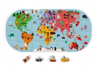 Puzzle do kąpieli Janod Mapa świata 28 elementów