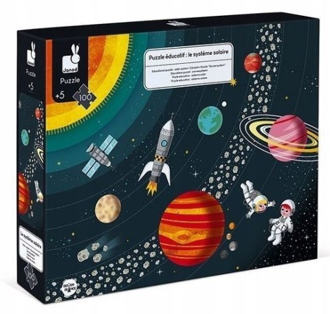 Puzzle edukacyjne Układ słoneczny 100 el. 5+ Janod