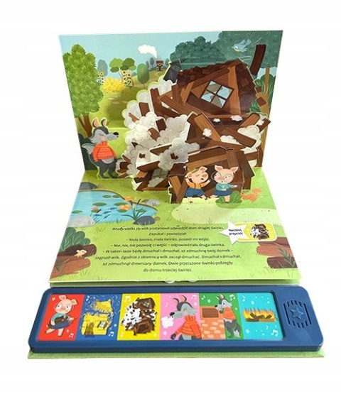 Słucham baśni Trzy Świnki Bajka z lektorem i scenkami 3D przestrzenna