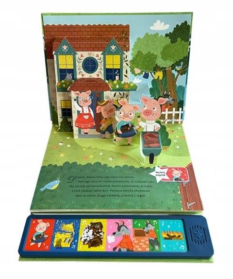 Słucham baśni Trzy Świnki Bajka z lektorem i scenkami 3D przestrzenna