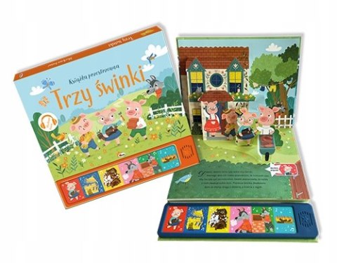 Słucham baśni Trzy Świnki Bajka z lektorem i scenkami 3D przestrzenna