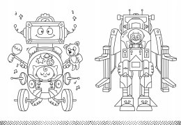 Supermaszyny Malowanka dla chłopców Aksjomat
