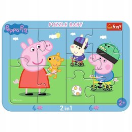 Trefl Świnka Peppa Puzzle Ramkowe 10 elementów 80021
