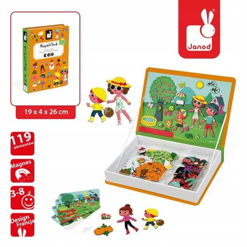 Układanka Magnetyczna Pory Roku Magnetibook Janod