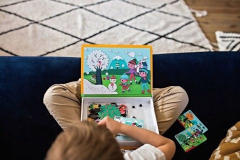 Układanka Magnetyczna Pory Roku Magnetibook Janod