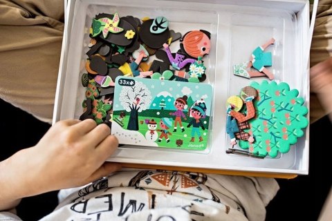 Układanka Magnetyczna Pory Roku Magnetibook Janod