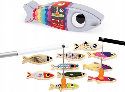 Zestaw do Łowienia Rybek Janod Drewniane Magnetycz