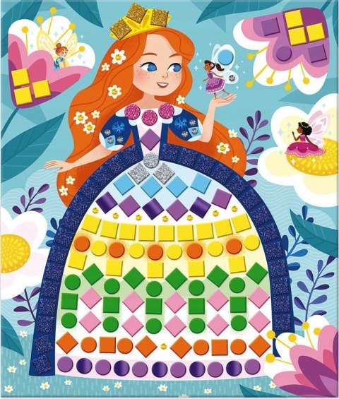 Zestaw kreatywny Mozaika Księżniczki i wróżki 5+ Janod