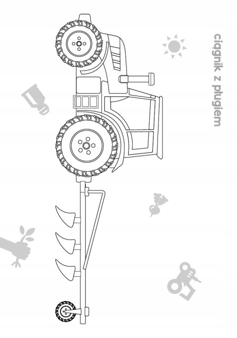 Ale frajda! Wykoloruj pojazdy na wsi Skrzat Kolorowanka Malowanka