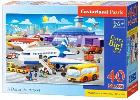 Castorland Dzień na lotnisku Lotnisko Puzzle Maxi 40 elementów 4+