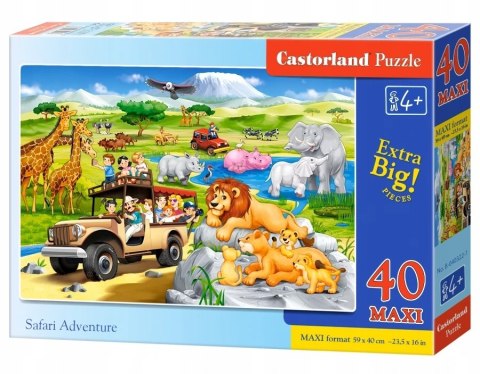 Castorland Przygoda safari Puzzle Maxi 40 elementów 4+
