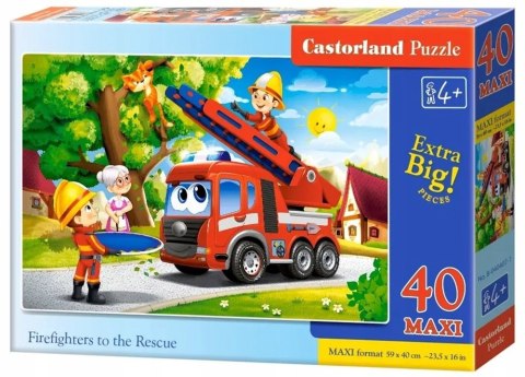 Castorland Strażacy na ratunek Puzzle Maxi 40 elementów 4+