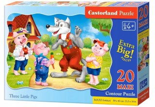 Castorland Trzy Małe Świnki Puzzle Maxi 20 elementów 4+