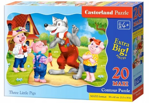 Castorland Trzy Małe Świnki Puzzle Maxi 20 elementów 4+
