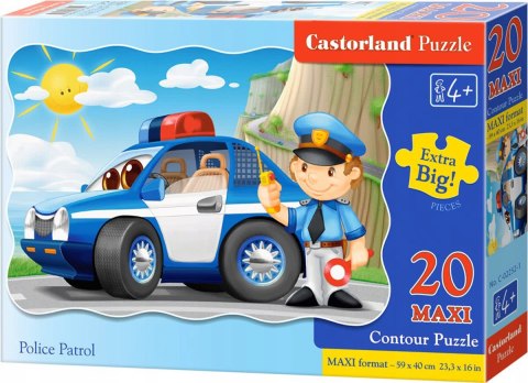 Castorland Wóz Policyjny Puzzle Maxi 20 elementów 4+