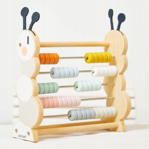 Drewniane liczydło Gąsienica Sweet Cocoon 18m+ Janod