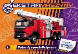 Ekstramaszyny Pojazdy specjalistyczne Skrzat Kolorowanka Naklejki