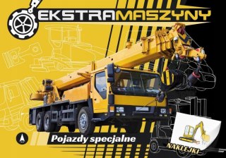 Ekstramaszyny Pojazdy specjalne Skrzat Kolorowanka Naklejki