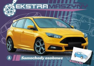 Ekstramaszyny Samochody osobowe Skrzat Kolorowanka Naklejki