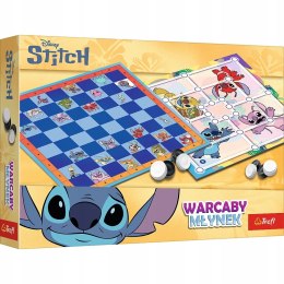 Gra Planszowa Warcaby i młynek Lilo & Stitch Trefl 2w1 Gry Rodzinne
