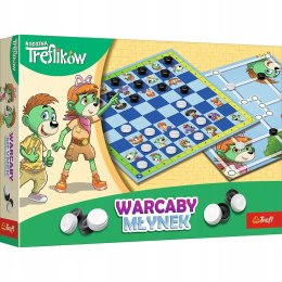 Gra Planszowa Warcaby i młynek Rodzina Treflików Trefl 2w1 Gry Rodzinne