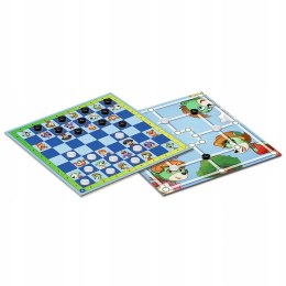 Gra Planszowa Warcaby i młynek Rodzina Treflików Trefl 2w1 Gry Rodzinne