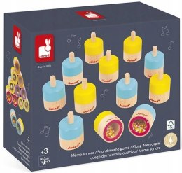 Gra memory dźwiękowe sensoryczne 3+ Janod