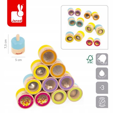 Gra memory dźwiękowe sensoryczne 3+ Janod