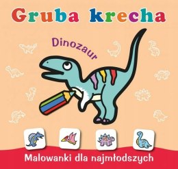 Gruba krecha Dinozaur Kolorowanka dla Maluszka