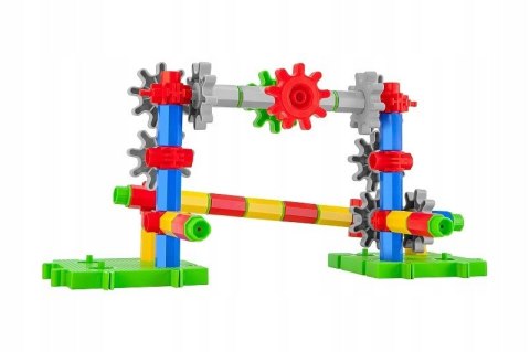 Klocki Korbo 180 elementów Ruchome Konstrukcyjne Zakręć