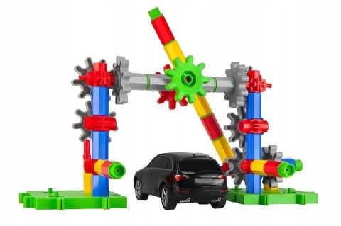 Klocki Korbo 180 elementów Ruchome Konstrukcyjne Zakręć