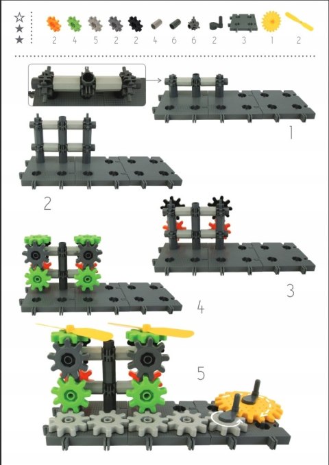 Klocki Korbo Technix 122 elementów Ruchome Konstrukcyjne Zakręć