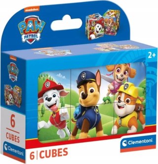 Klocki obrazkowe 6 elementów Psi Patrol 40658 Clementoni 2+ dwulatka