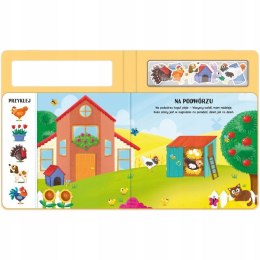 Książeczka z magnesami Na wsi Aksjomat Magnesy 25 Magnesów Farma Wieś