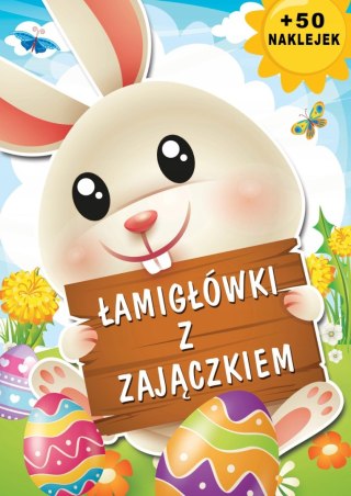 Łamigłówki z zajączkiem 50 Naklejek Zagadki Wielkanoc