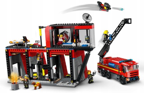 Lego City 60414 Remiza strażacka z wozem