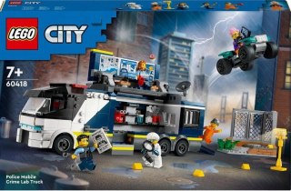 Lego City 60418 Policyjna ciężarówka z laboratorium kryminalnym