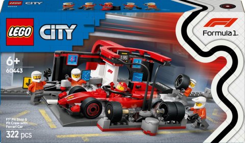 Lego City 60443 Pit stop City 60443 F1 i personel Ferrari
