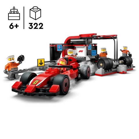 Lego City 60443 Pit stop City 60443 F1 i personel Ferrari