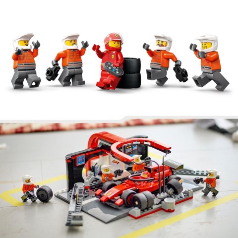 Lego City 60443 Pit stop City 60443 F1 i personel Ferrari