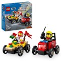 Lego City 60458 Zestaw wyścigówek: pizza kontra wóz strażacki