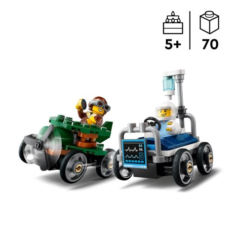 Lego City 60459 Pakiet wyścigowy Samolot kontra. łóżko szpitalne