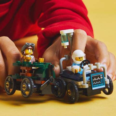 Lego City 60459 Pakiet wyścigowy Samolot kontra. łóżko szpitalne